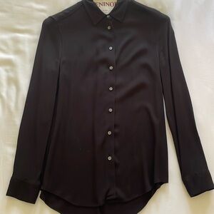 Equipment silk blouse in black size M